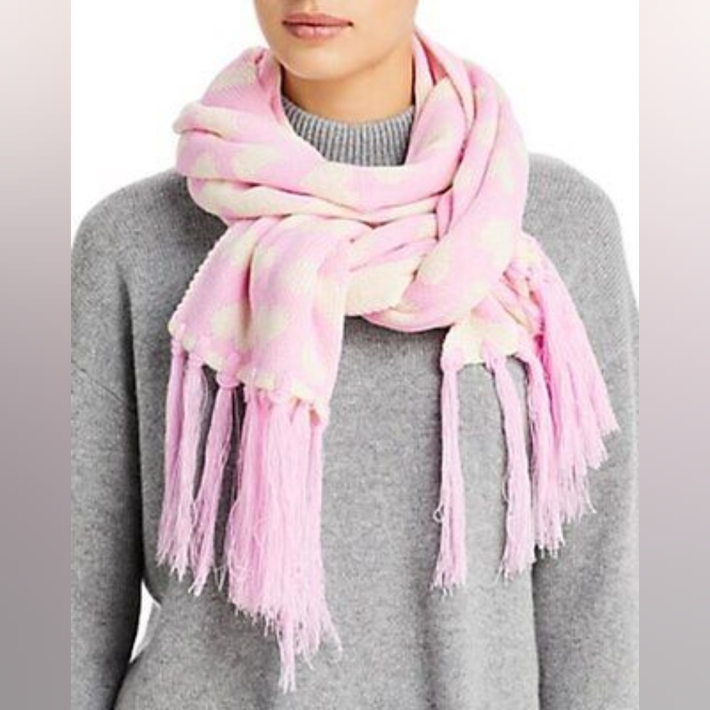 Aqua Heart Jacquard Scarf & Beanie Set - 100% Exclusive BLOOMINGDALES - $140 - Picture 3 of 8